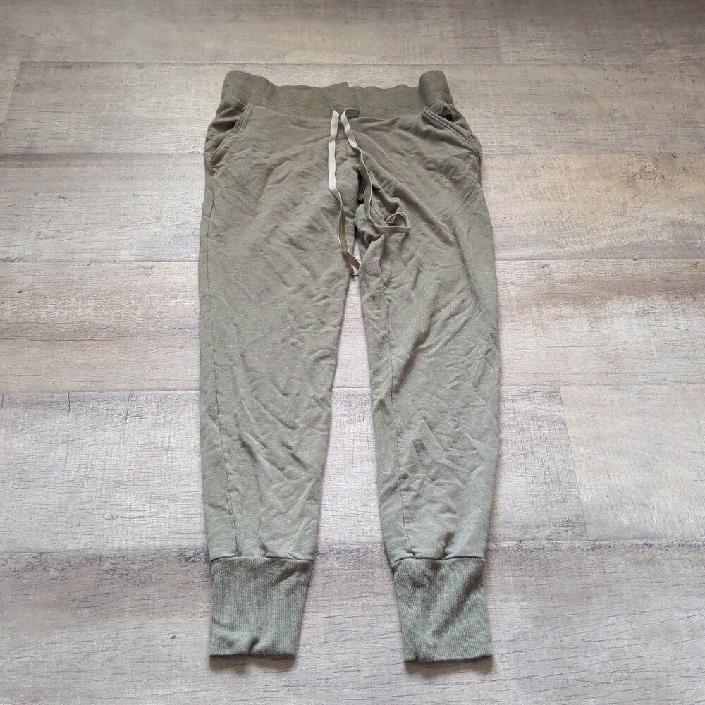 Victoria's Secret Angel Wings Joggers Pants Size S Sage Green Velvet Drawstring